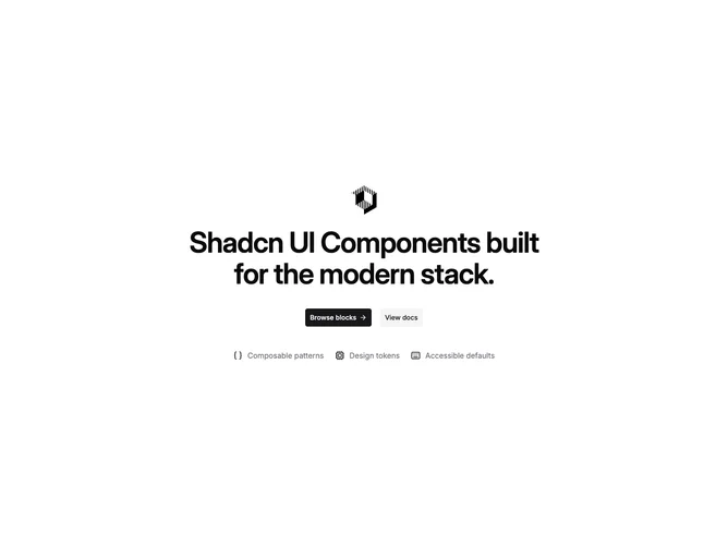 Shadcn Hero 25 - Centered hero with dual CTAs and inline feature list