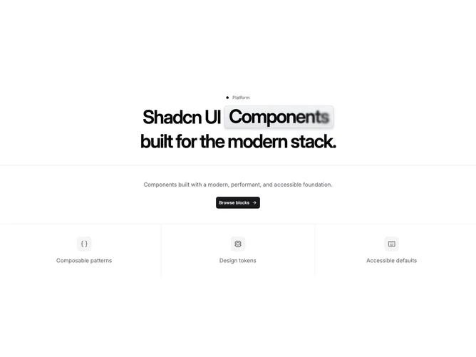 Shadcn Hero 295 block
