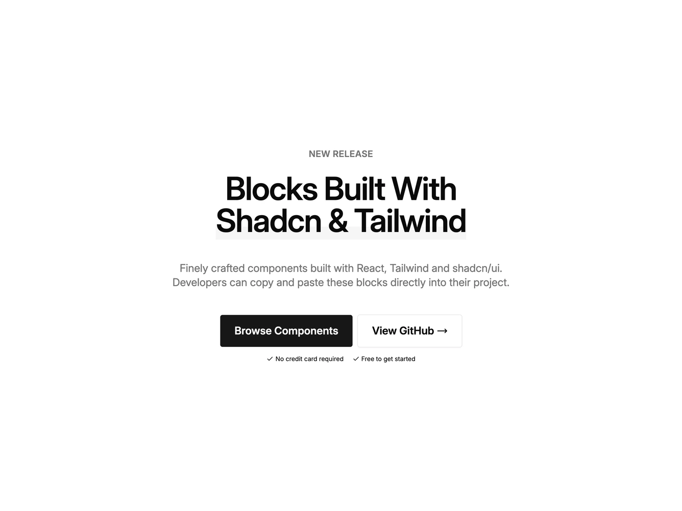 Shadcn Hero 94 block