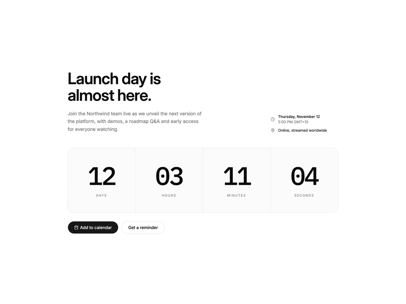 Shadcn Launch Blocks