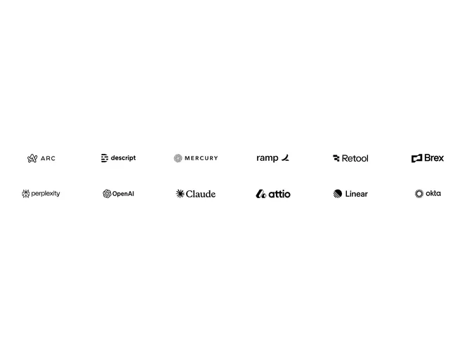 Shadcn Logos 30 - Six Column Logo Grid Without Heading