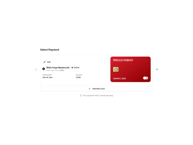 Shadcn Payment Methods 4