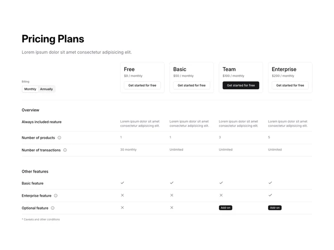 Shadcn Pricing 11