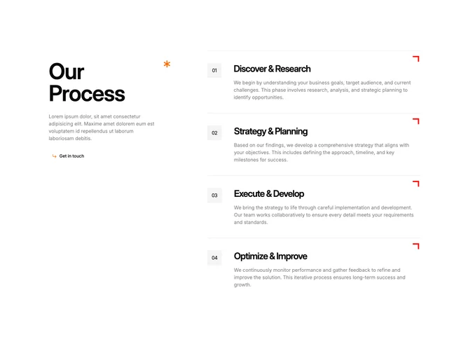 Shadcn Process Blocks