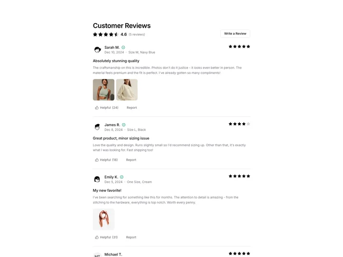 Shadcn Reviews 3
