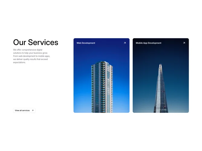 Shadcn Services Blocks
