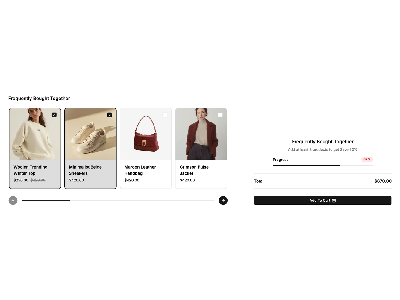 Shadcn Shop The Look 3 block