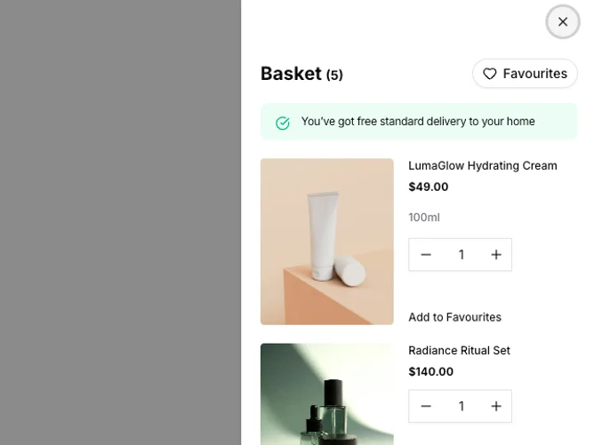 Shadcn Shopping Cart 17