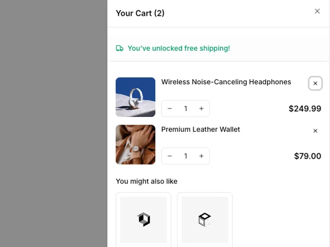 Shadcn Shopping Cart 19