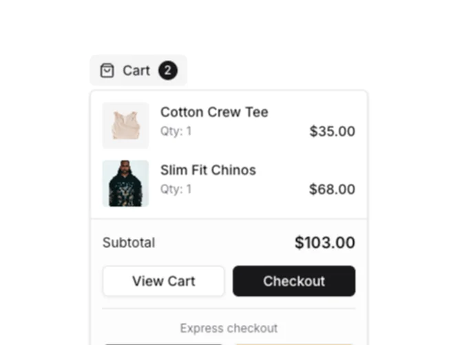 Shadcn Shopping Cart 20