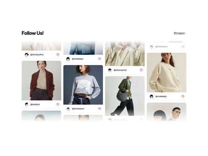 Shadcn Social Media Trending 4 - Vertical Marquee Social Feed