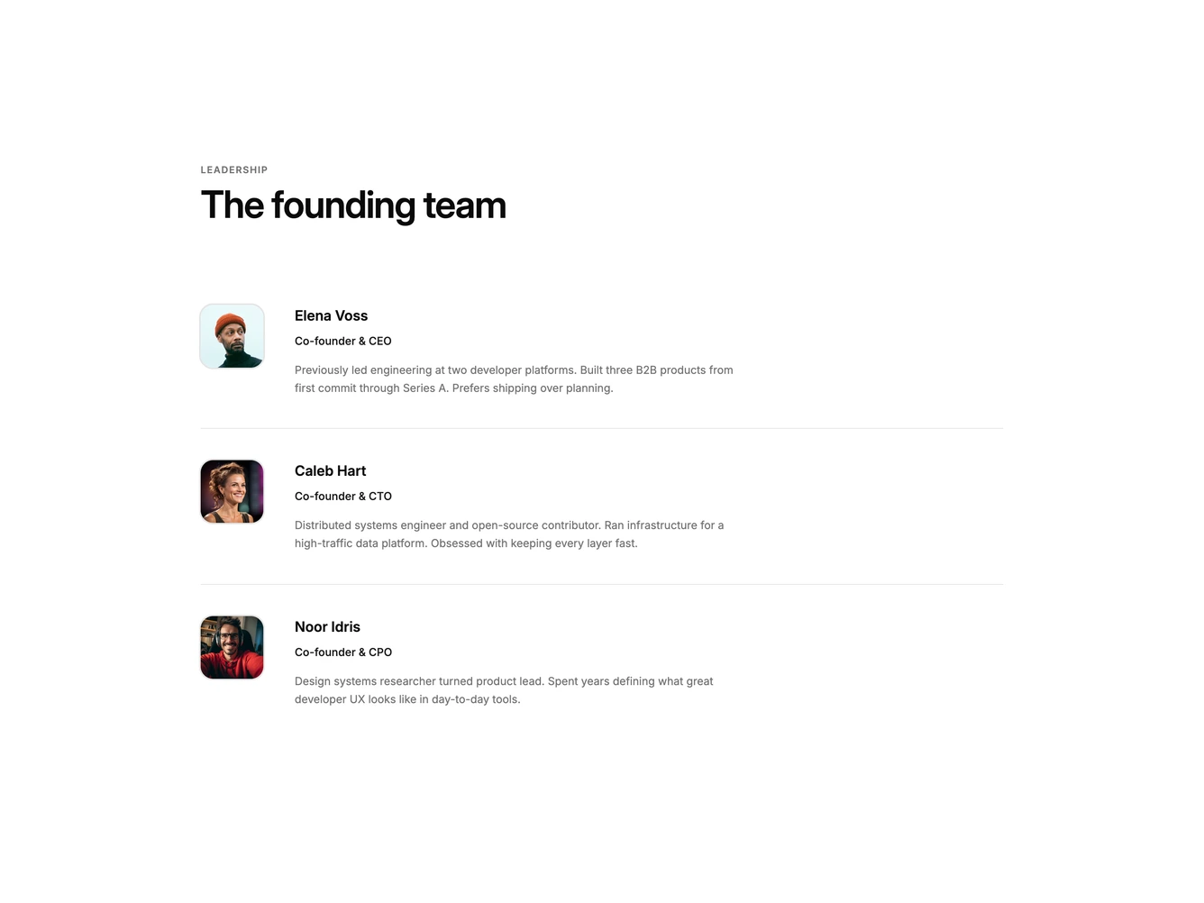 Shadcn Team 40 block