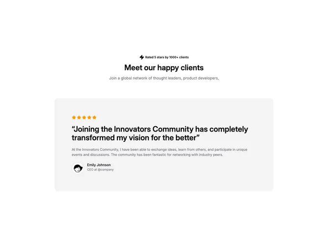Shadcn Testimonial 18