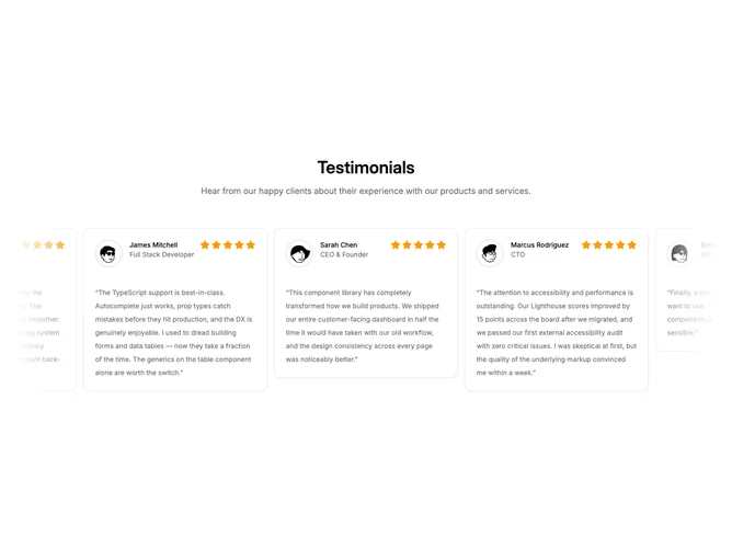 Shadcn Testimonial 19