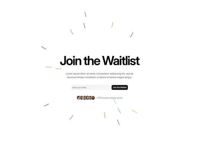 Shadcn Waitlist Blocks