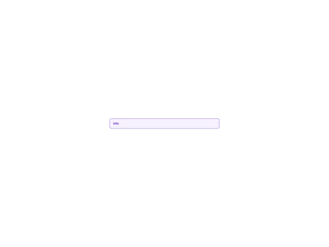Shadcn Alert Info 1 component