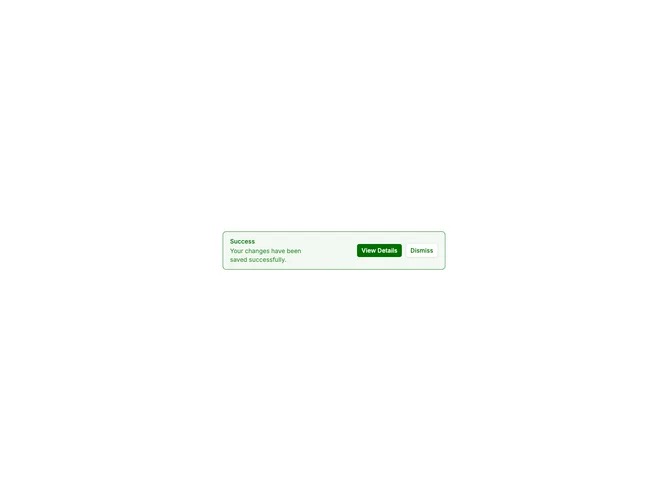 Shadcn Alert Success 4 component