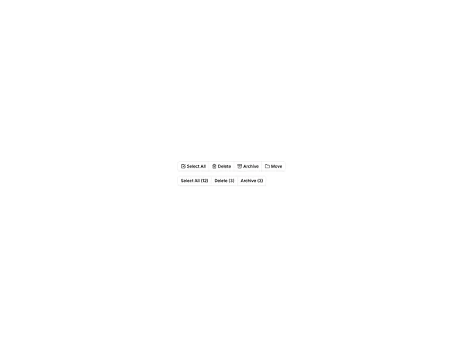 Shadcn Button Group Actions 3 component