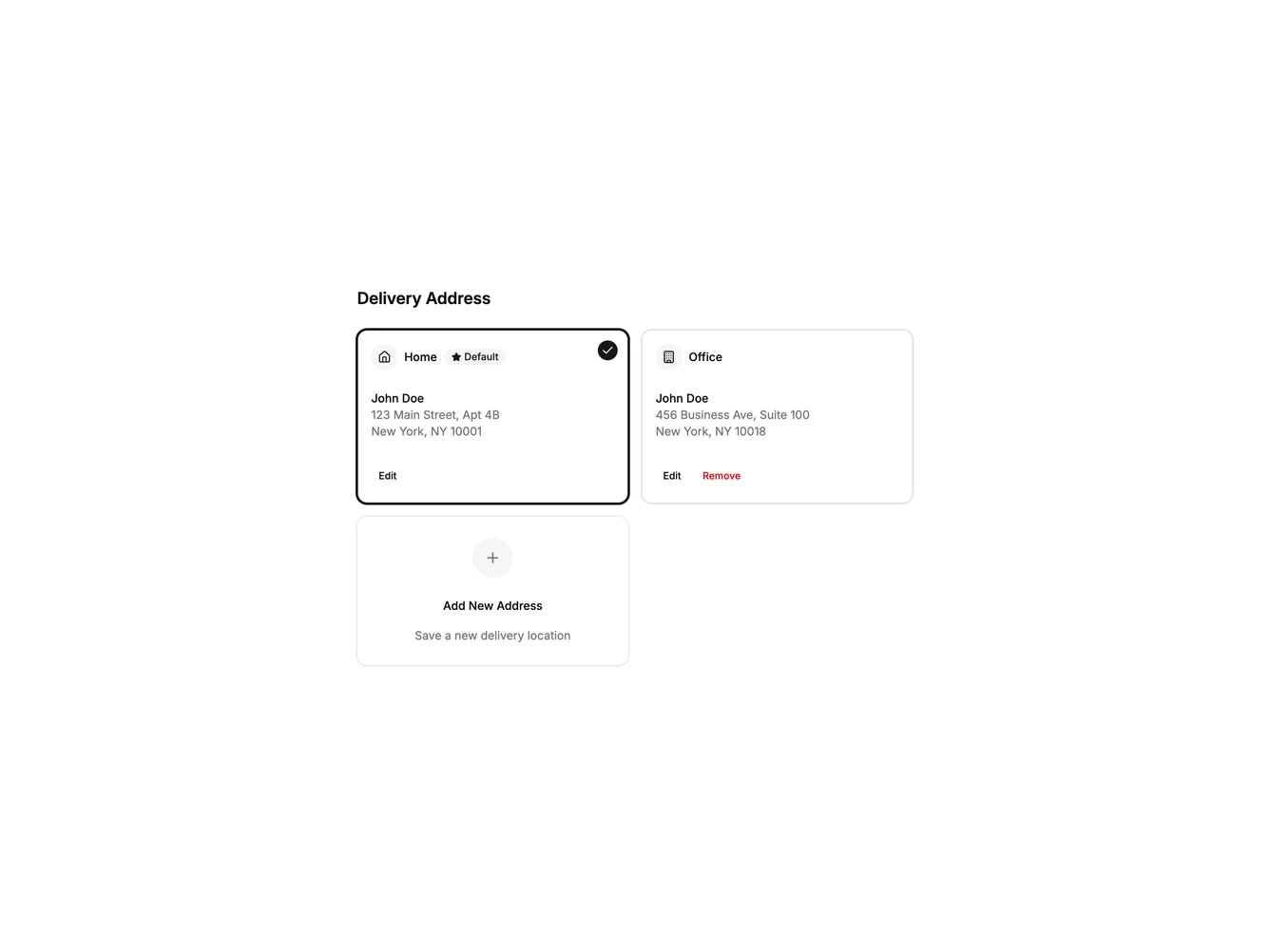 Card Address Book 1 - Card grid address book