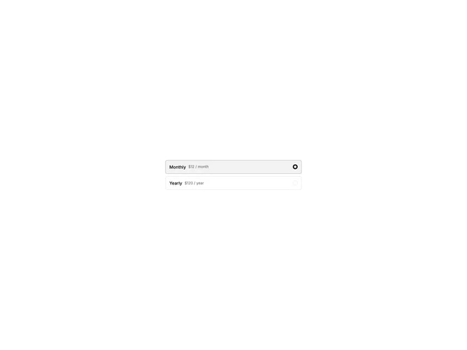 Shadcn Choicebox Subtitle 1 component