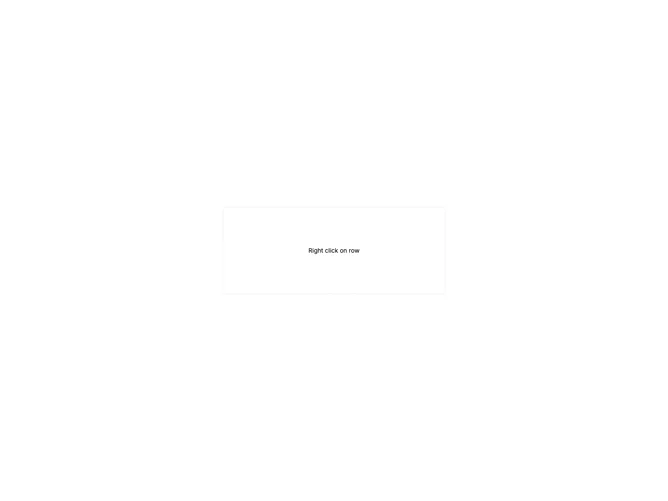 Shadcn Context Menu Table 4 component