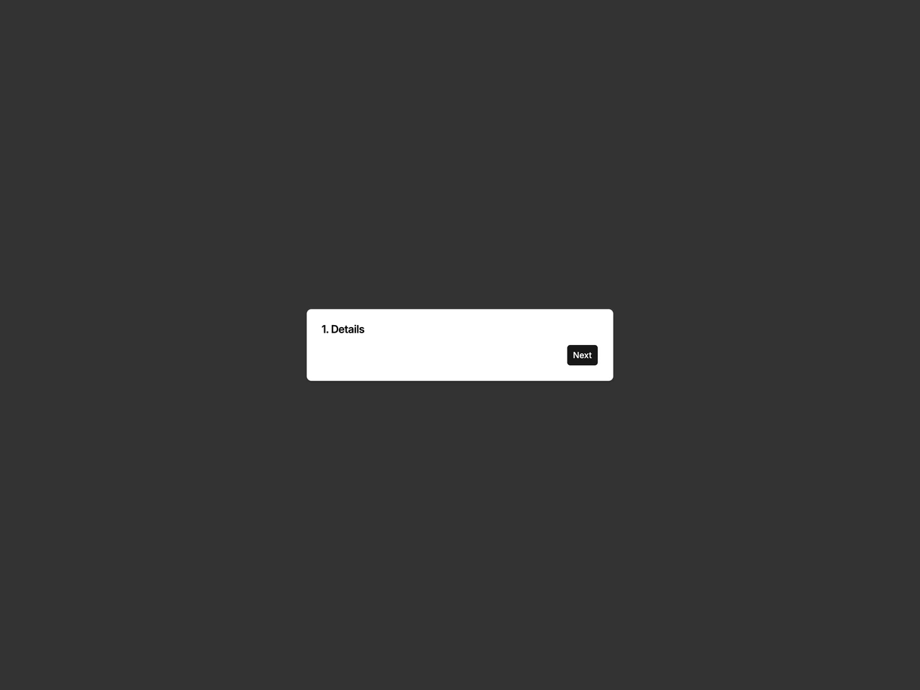 Shadcn Dialog Stack Clickable 1 component