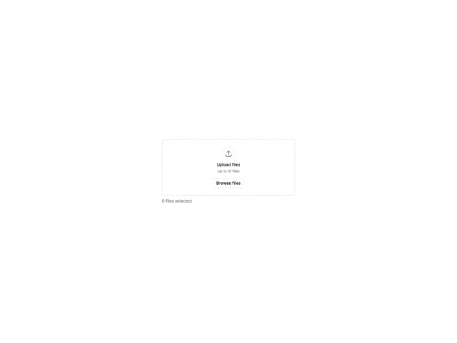 Shadcn File Upload List 5 component