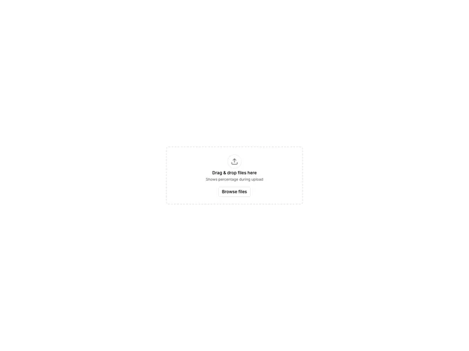 Shadcn File Upload Progress 4 component