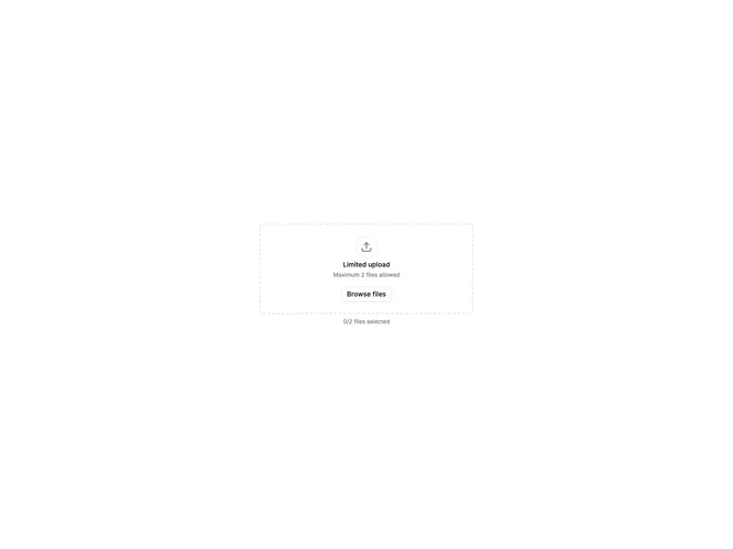 Shadcn File Upload Validation 4 component