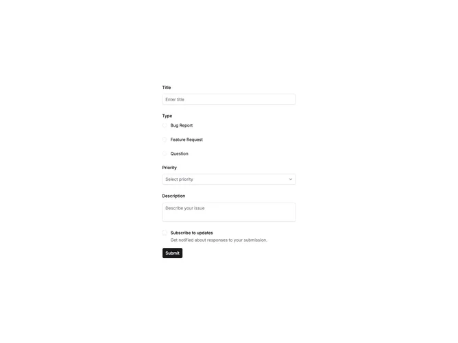 Shadcn Form Advanced 7 component