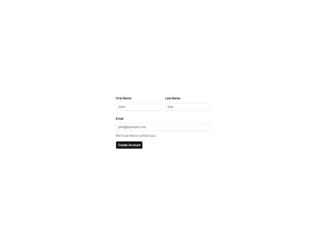 Shadcn Form Multi Field 2 component
