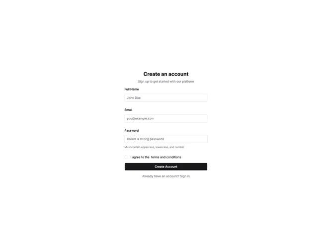 Shadcn Form Patterns 2 component