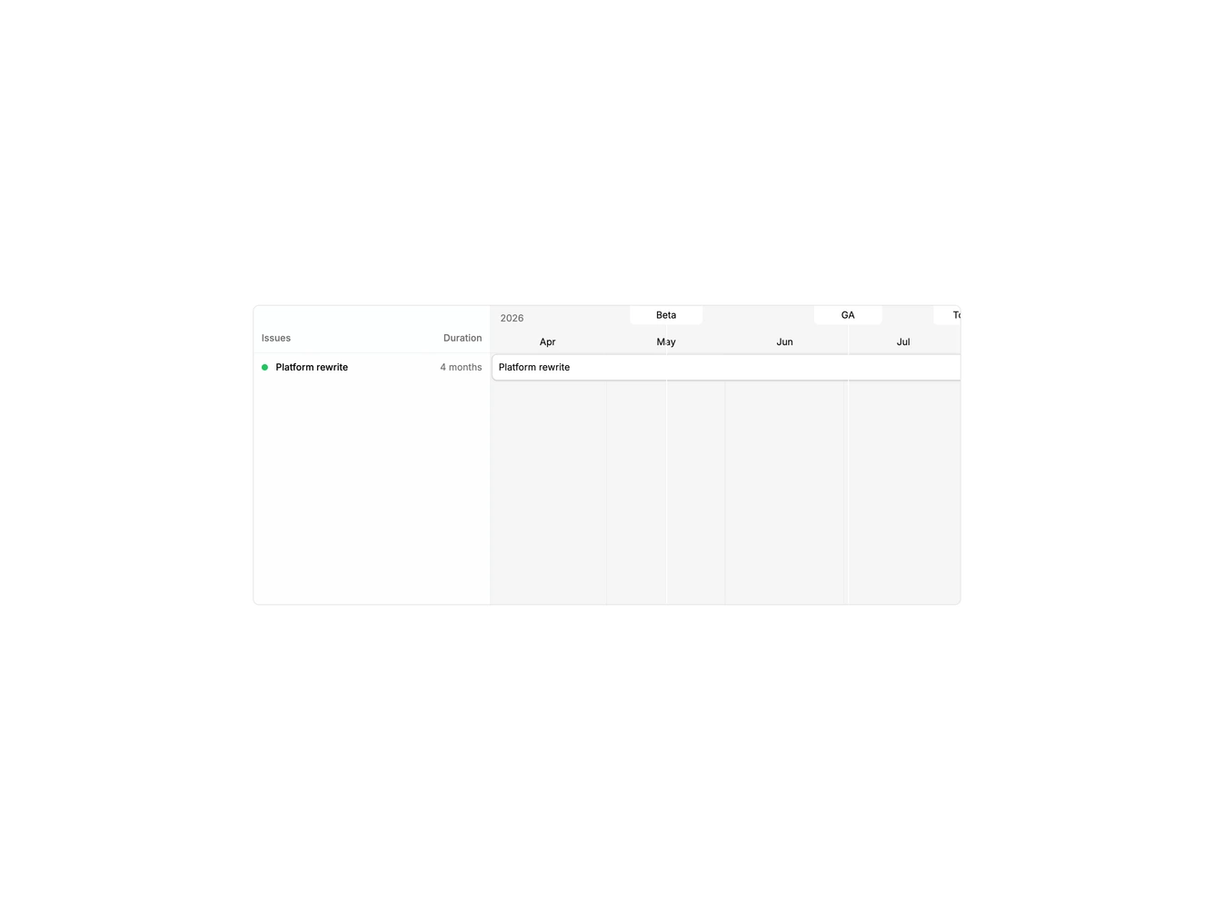 Shadcn Gantt Create Marker 1 component