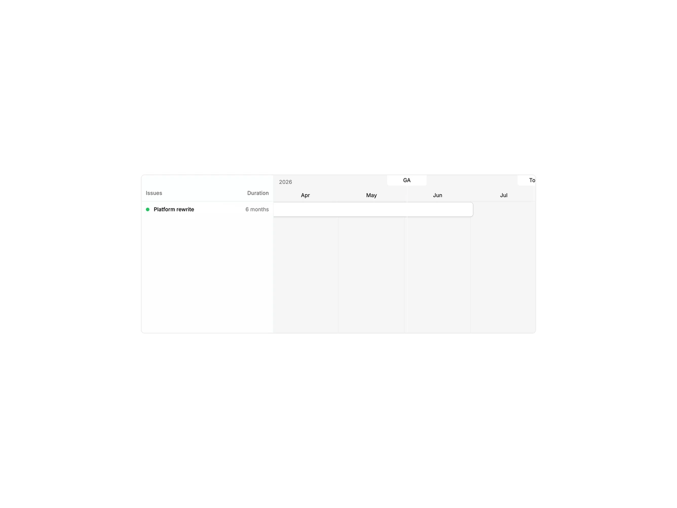 Shadcn Gantt Markers 1 component