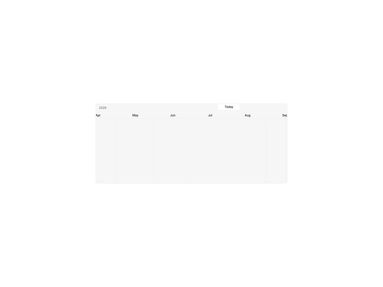 Shadcn Gantt Timeline 1 component