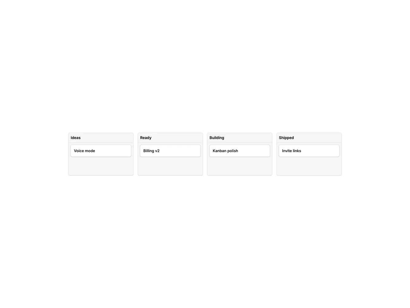 Shadcn Kanban Columns 1 component