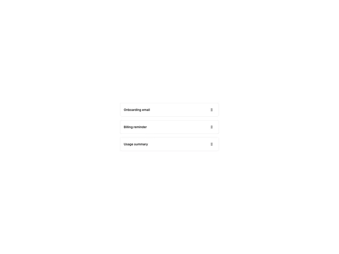 Shadcn List Drag Overlay component