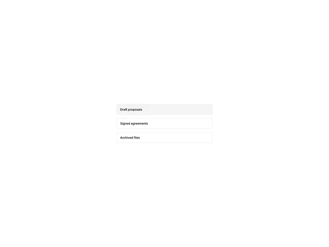 Shadcn List Selectable component