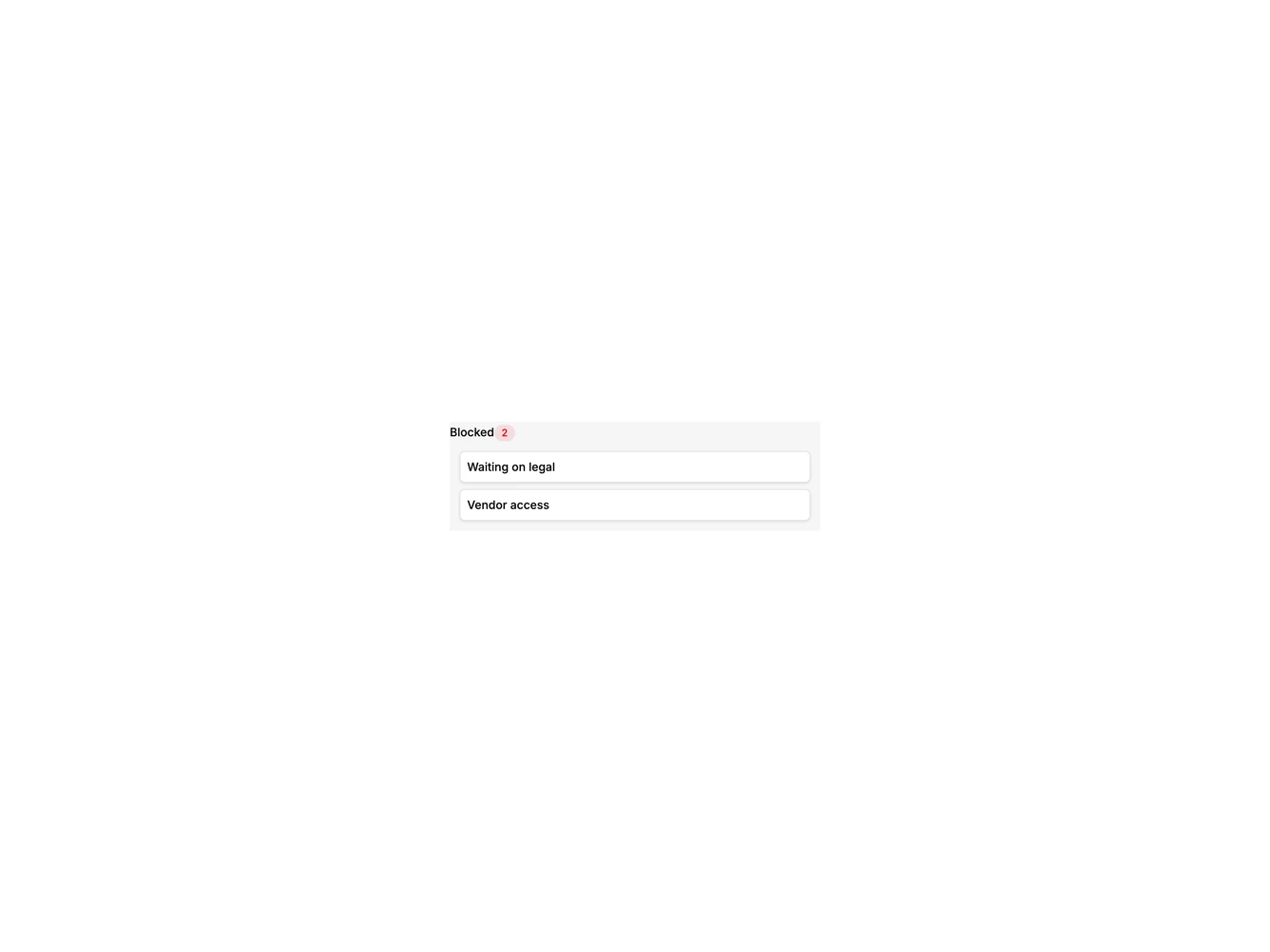 Shadcn List Header 1 component