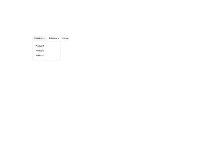 Shadcn Navigation Menu Standard 1 component