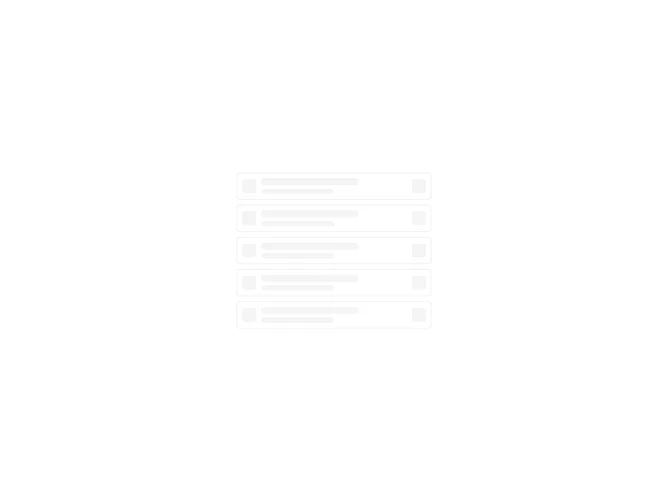 Shadcn Skeleton List 3 component