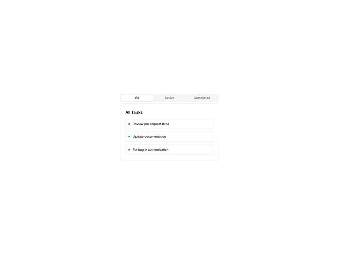 Shadcn Tabs Layout 2 component
