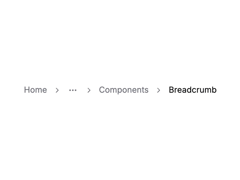 Shadcn Breadcrumb Components