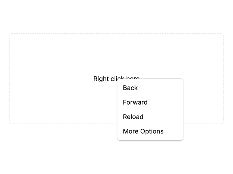 Shadcn Context Menu Components