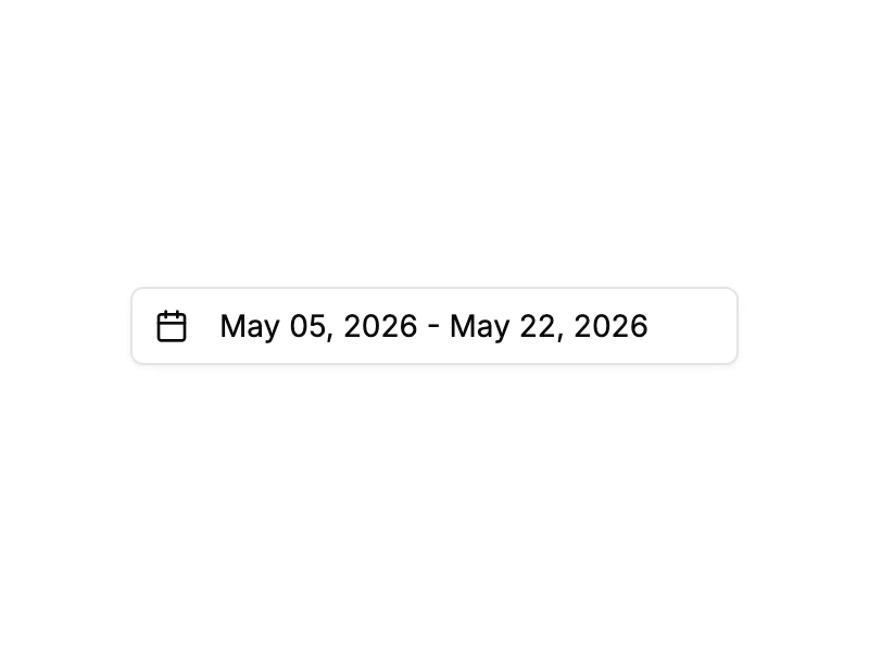 Shadcn Date Picker Components