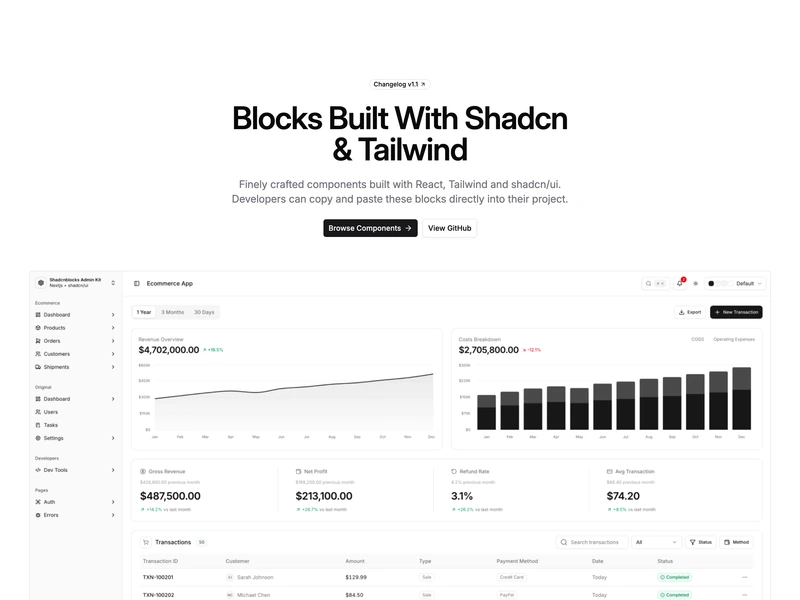 Shadcn Hero Blocks