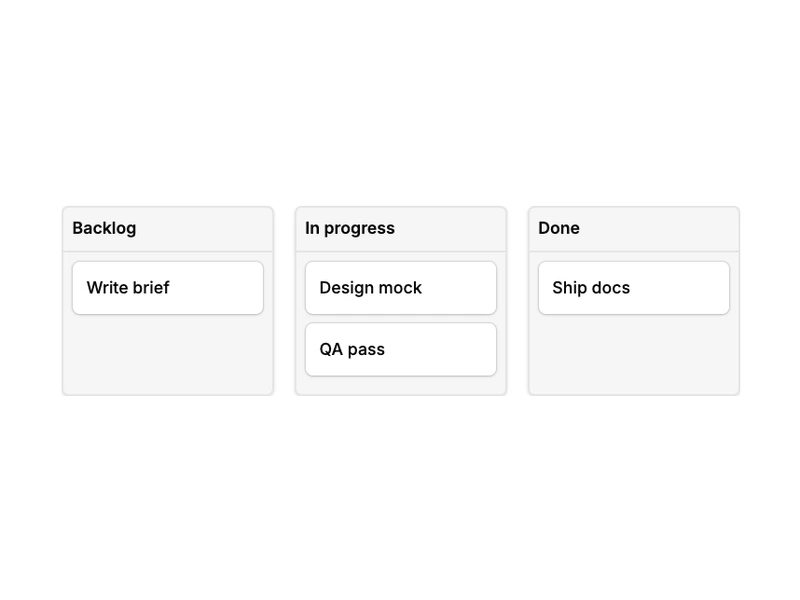 Shadcn Kanban Components