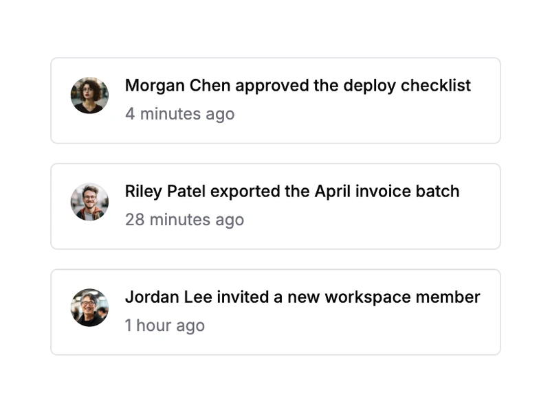 Shadcn List Panel Components