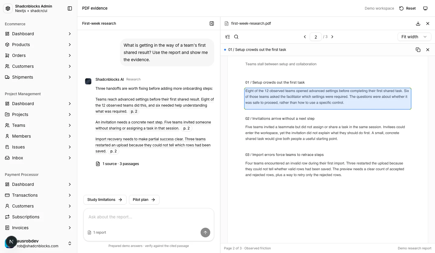 AI · Document 1 — Shadcn Admin Kit