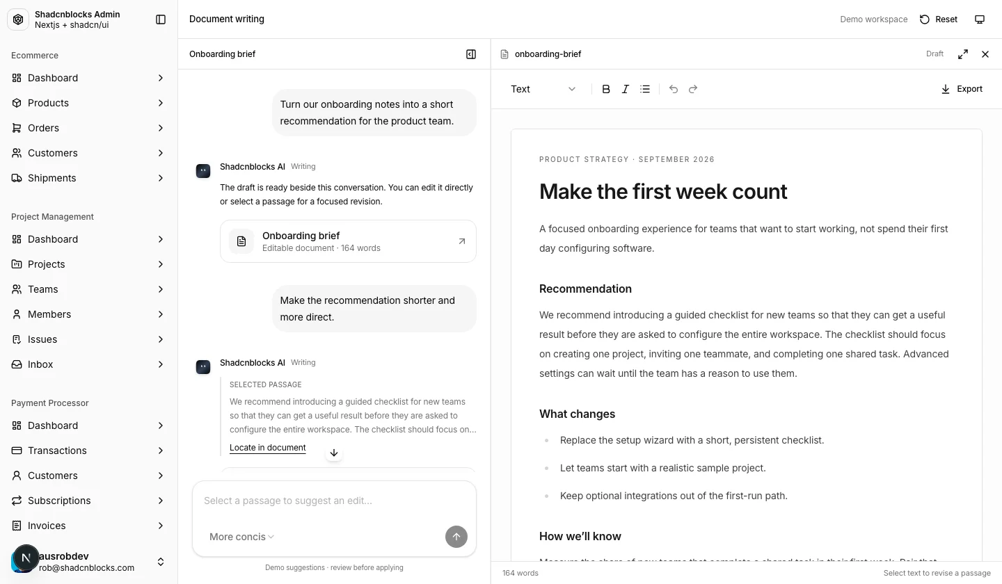 AI · Document 2 — Shadcn Admin Kit